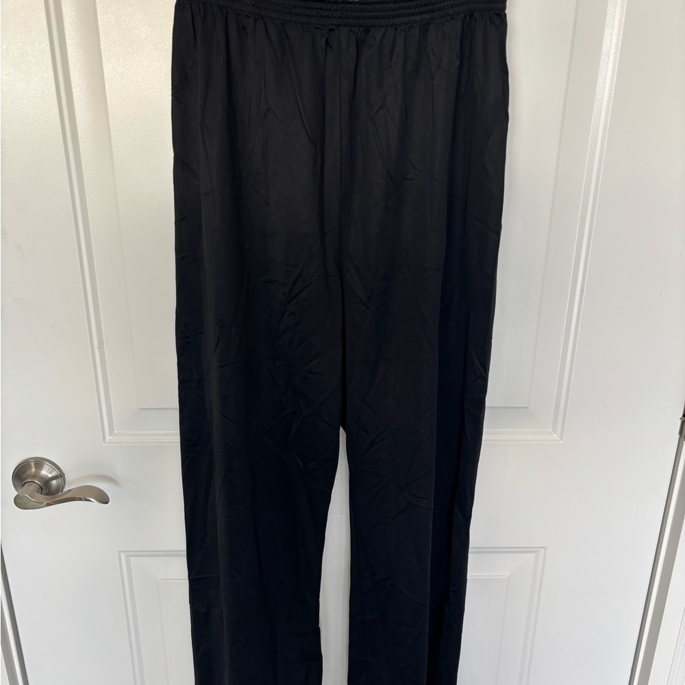 Vintage 1960’s Pajamas Vanity Fair Black Slip Pants Size 38